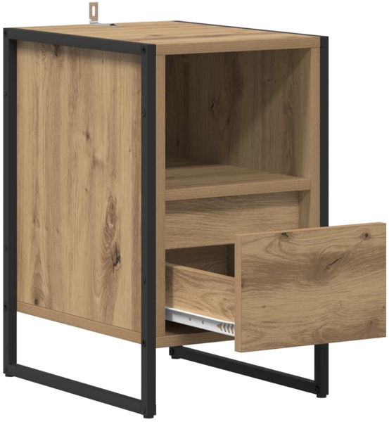 vidaXL Nachttisch Kunsthandwerk Eiche 39,5 x 30 x 50 cm Holzwerkstoff 886664 Bild 4