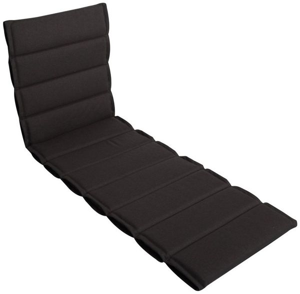 LILENO HOME Liegenauflage perfekt für Strandliege, Sonnenliege Auflage, Gartenliege Auflage, (1er Set), 1er Set Polster Auflage für Rollliegen Anthrazit, Sitzpolster waschbar