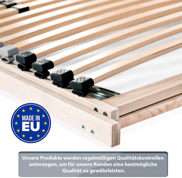 Coemo 7 Zonen Lattenrost Ergo KF 140x200 cm mit Kopf- & Fußteilverstellung Bild 7