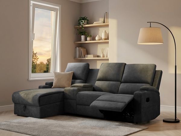 Home affaire Ecksofa Napori Multimediasofa, 3er Kinosessel XXL, L-Form, Kinosofa mit Relaxfunktion, Getränkehalter, Staufach und Staukasten