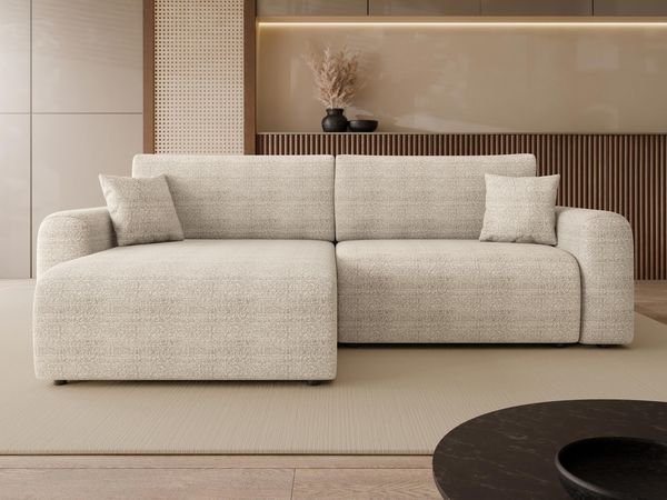 Ecksofa Floryn L (Farbe: Taro 05)