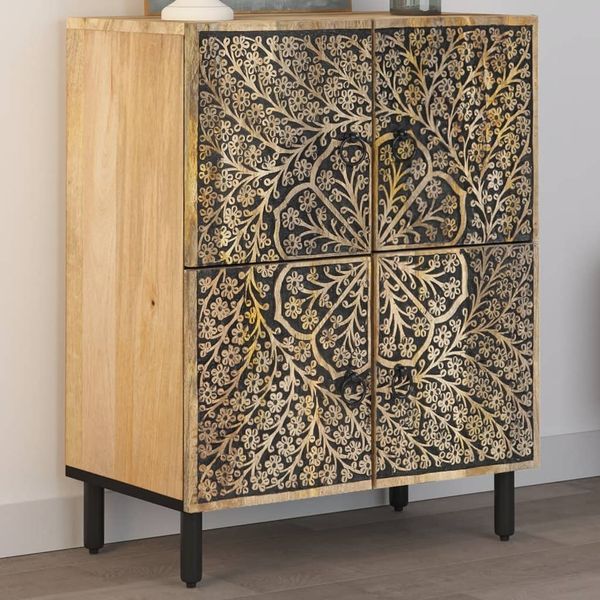 vidaXL Beistellschrank 60x33x75 cm Massivholz Mango 358238