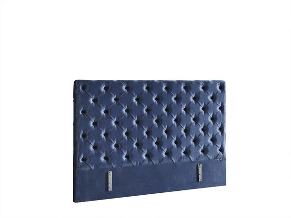 Schlafzimmer-Set "Lona" – Bett mit Bettkasten und Matratze , Nachttisch, Hocker-Blau Bild 8