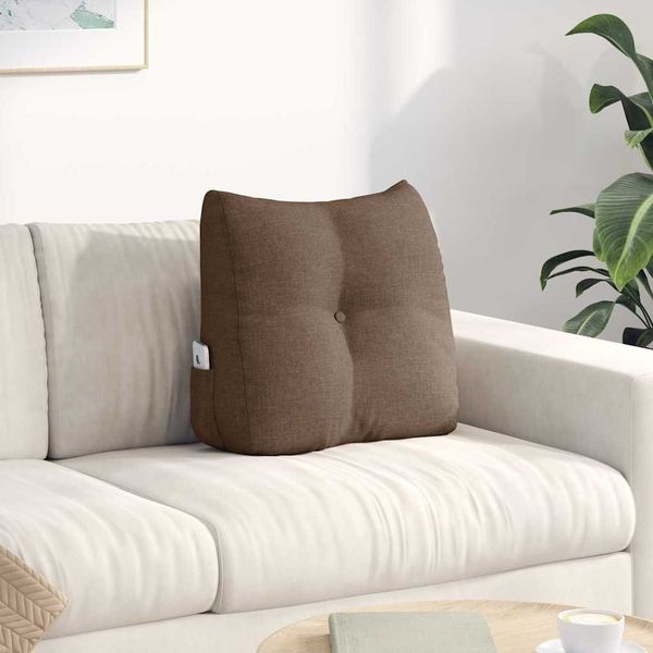 vidaXL Rücken Kissen Braun 45 x 24 x 50 cm Stoff 42014358