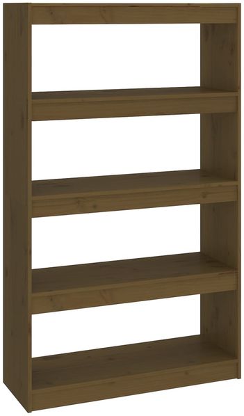 vidaXL Bücherregal/Raumteiler Honigbraun 80x30x135,5 cm Kiefernholz 808196 Bild 2