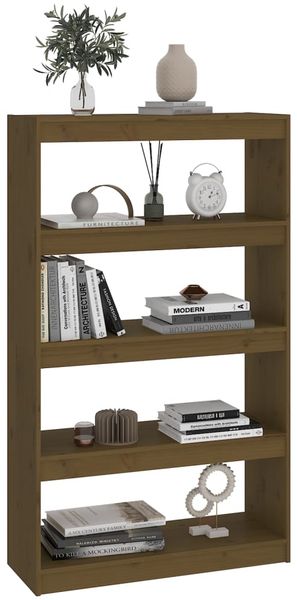 vidaXL Bücherregal/Raumteiler Honigbraun 80x30x135,5 cm Kiefernholz 808196 Bild 4