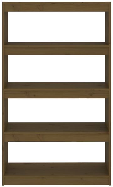 vidaXL Bücherregal/Raumteiler Honigbraun 80x30x135,5 cm Kiefernholz 808196 Bild 5