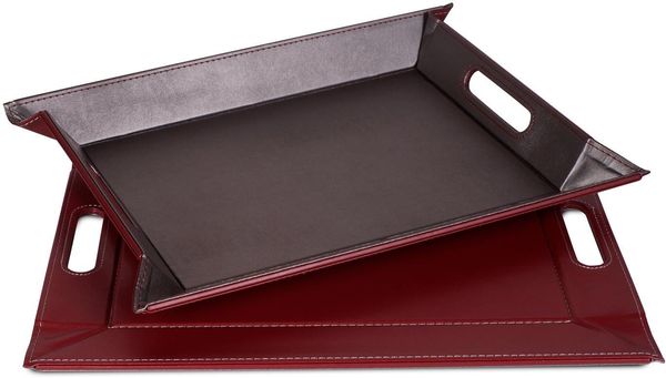 Freeform Duo Wende-Tablett 55x41 cm Anthrazit / Burgund