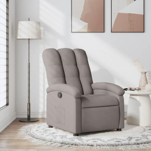 vidaXL Relaxsessel Taupe Stoff 371735