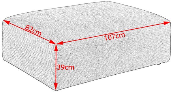 KAWOLA Sofa Sitzelement SEPHI medium Cord Vintage rot 39 x 82 x 107 cm Bild 7