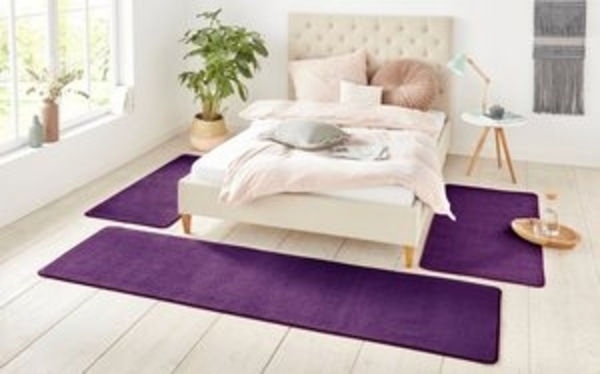 Bettumrandung Nasty Floor | Bettvorleger 3er Set - violett - 70x140/70x140/70x240 cm Bild 6
