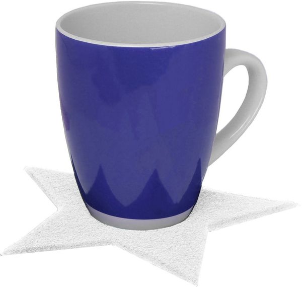 Primaflor-Ideen in Textil Platzset Stern, Weihnachtsdeko, (Set, 6-St), ideal als Untersetzer oder Tischdeko, Größe 16,5 cm