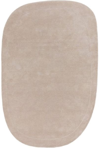 benuta Wollteppich Shape, Sonderform, Höhe: 6 mm, 100% Wolle, Teppich Wohnzimmer, Schlafzimmer, Esszimmer, Flur, Hygge