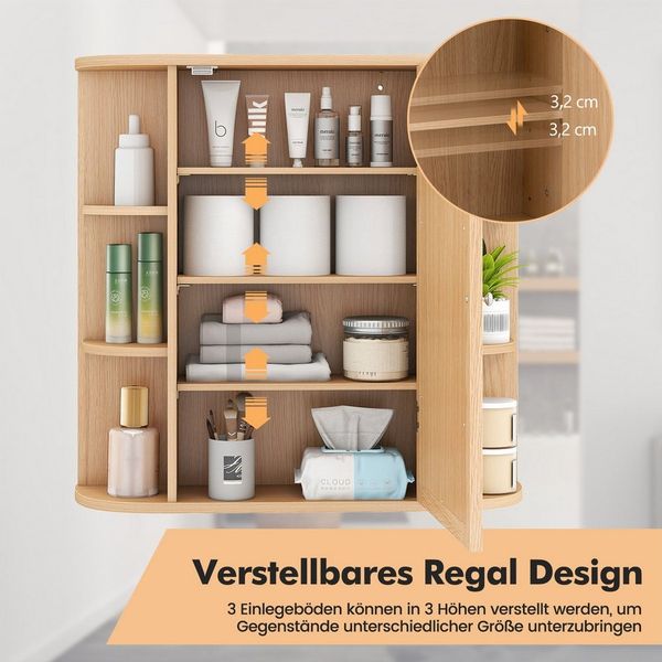 COSTWAY Spiegelschrank
