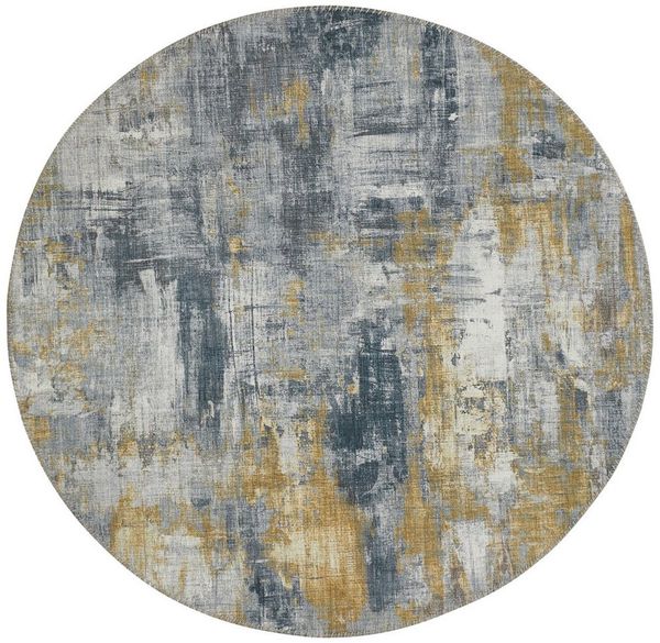 LUXOR living Teppich Prima, rund, Höhe: 7 mm, Kurzflor, bedruckt, modernes Design