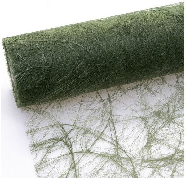 Deko AS Tischläufer Sizoweb Tischläufer - olive-moosgrün - 30cm - 5m - 64-300-5-029 (1-tlg, 1 Rolle Tischläufer), Strapazierfähig