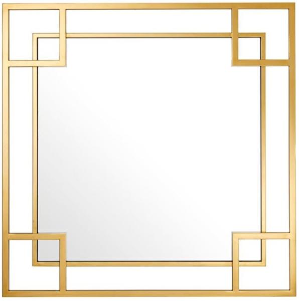 Casa Padrino Designer Wandspiegel Gold 90 x H. 90 cm - Luxus Spiegel