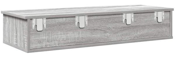 vidaXL Wandregal mit Schubladen Grau Sonoma 100x37,5x19 cm 859964 Bild 6