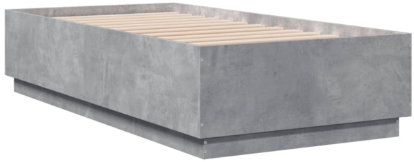 vidaXL Bettgestell Betongrau 90x190 cm Holzwerkstoff 3209754 Bild 4