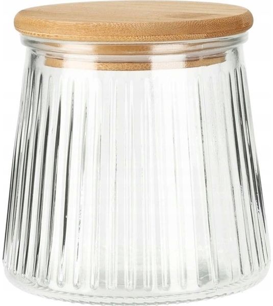 Excellent Houseware Vorratsglas mit Bambusdeckel dicht schließend