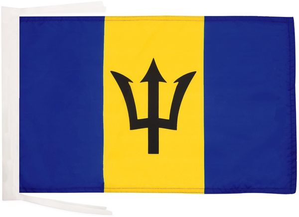 AZ FLAG - Flagge Barbados - 45x30 cm Mit Kordel - Barbados Fahne 30x45 Cm - Flaggen