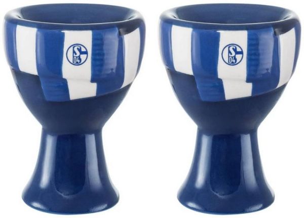 FC Schalke 04 Eierbecher FC Schalke 04 Eierbecher-Set Schal