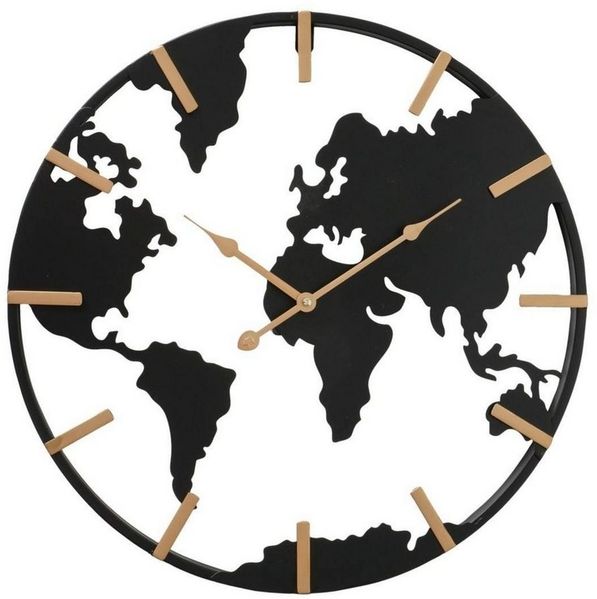 BOLTZE GRUPPE GmbH Wanduhr Wanduhr UNION, Metall, mit goldenen Uhrzeigern