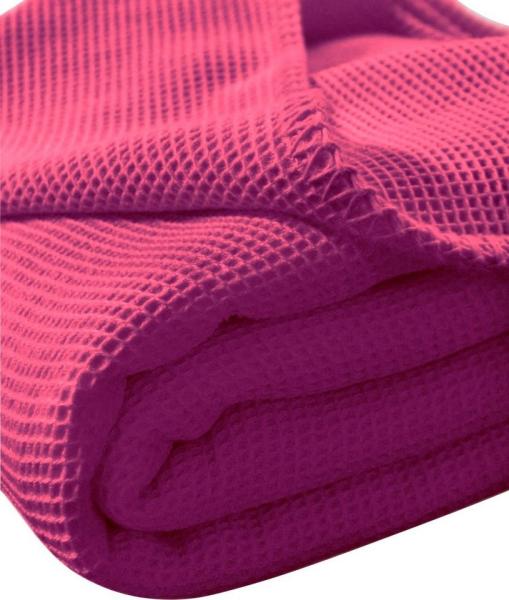 Kneer Tagesdecke La Diva, Tagesdecke aus Waffelpiqué, Brombeer, 240x220 cm Bild 1