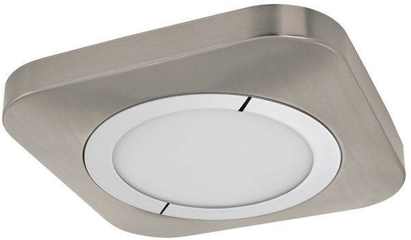 Eglo 97666 LED Aufbauleuchte PUYO nickel-matt, chrom weiß L:40cm B:40cm H:4cm