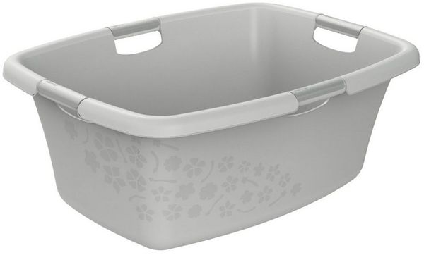 Rotho Wäschewanne Flowers 50 l Wäschekorb Wäschsammler