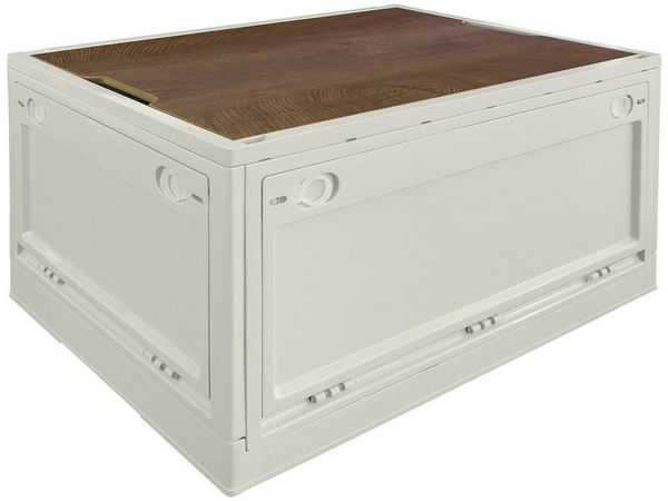 Trucky Faltbox Storage Box 75 L Camping Klappbox Klappkiste faltbar 59x41x34 cm Beige