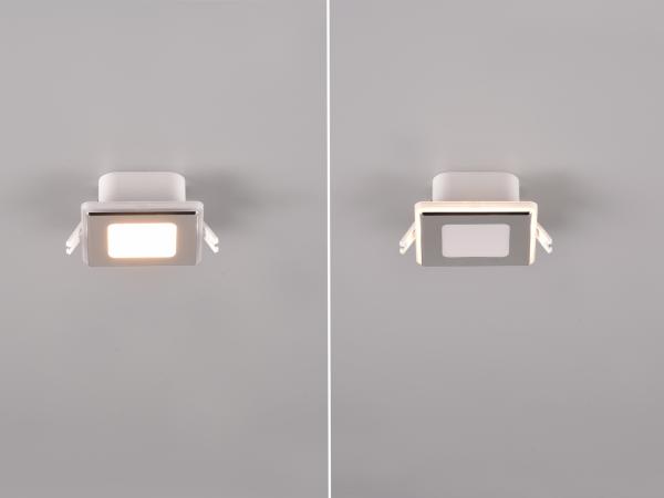 653410106 Einbauleuchten NIMBUS chrom 5W LED. Höhe ca. 3 cm