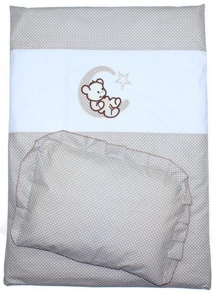 Primawela Babybettwäsche Kinderwagenset Baby Bettwäsche für Kinderwagen Bezüge Decke Kissen, 4 teilig