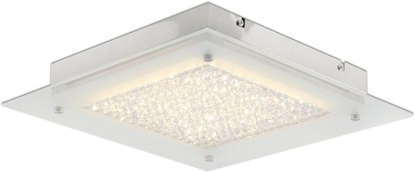näve LED Deckenleuchte Glasgow, LED fest integriert, Warmweiß, LED Deckenlampe>>Glasgow