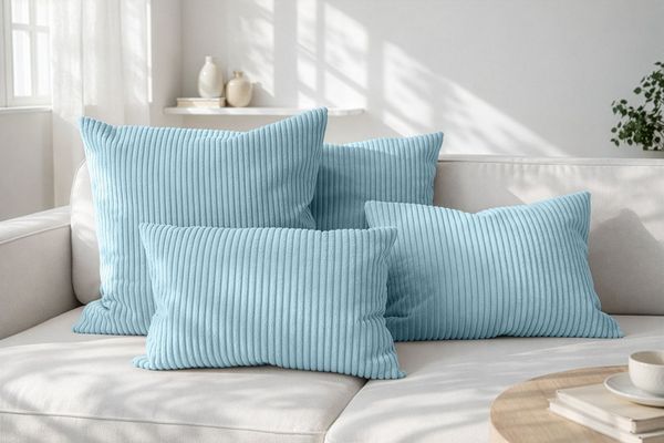 Amilian Dekokissen 4er Set mit Füllung - weiche Sofakissen - 2 x 40 x 40 cm + 2 x 35 x 45 cm, (4 Stück) Kuschelkissen - Couchkissen mit Kissenfüllung - Zierkissen