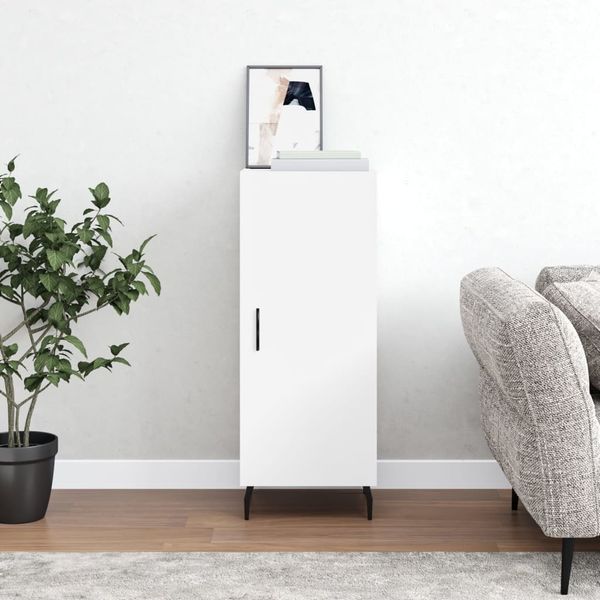 vidaXL Sideboard Weiß 34,5x34x90 cm Holzwerkstoff 828556