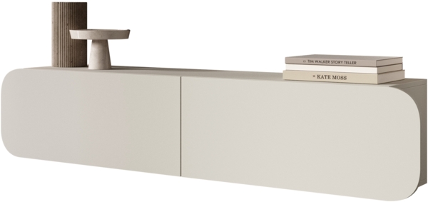 TV-Lowboard C Roteli 2D (Farbe: Cashmere)