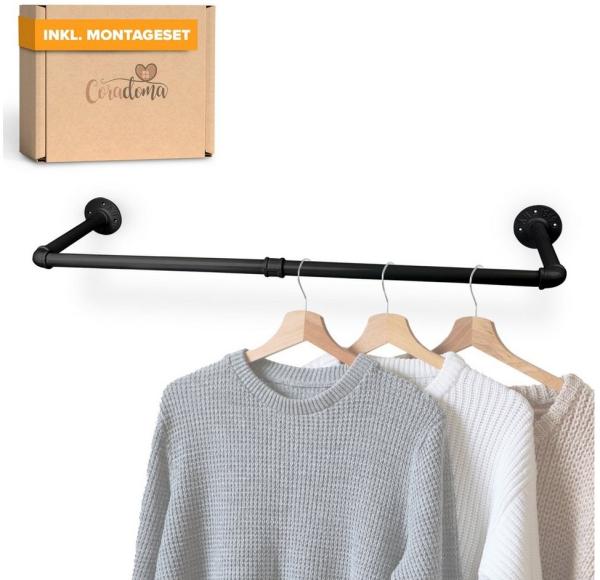 Coradoma Kleiderstange Kleiderständer für Wandmontage, Jackenständer Garderobenstange