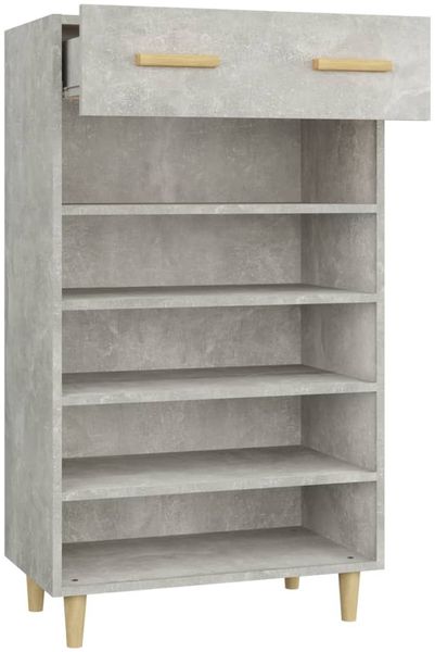 vidaXL Schuhschrank Betongrau 60x35x105 cm Holzwerkstoff 812784 Bild 7