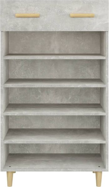 vidaXL Schuhschrank Betongrau 60x35x105 cm Holzwerkstoff 812784 Bild 6