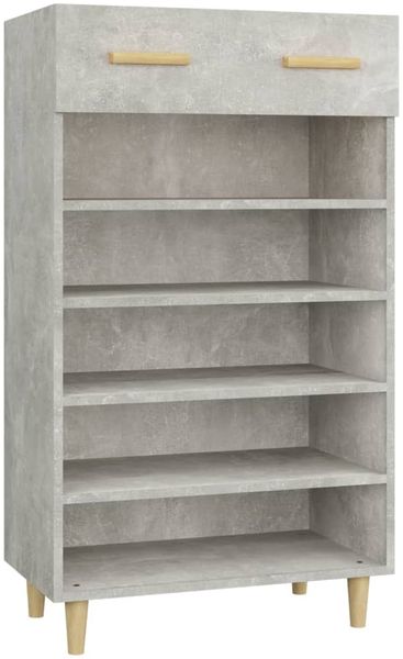 vidaXL Schuhschrank Betongrau 60x35x105 cm Holzwerkstoff 812784 Bild 2