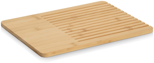 ZELLER 25648 Brot-Schneidebrett, Bambus, ca. 33 x 25 x 1,2 cm