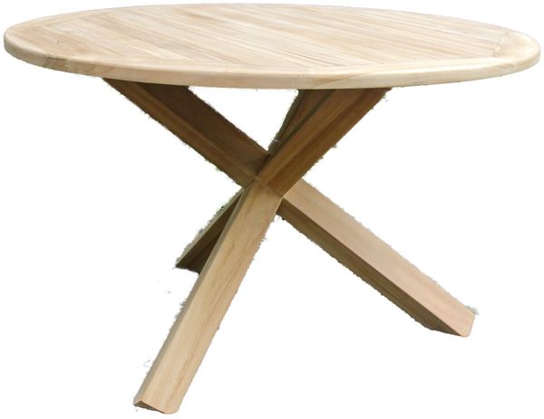 Teakholz Gartentisch JUMBO rund 120cm