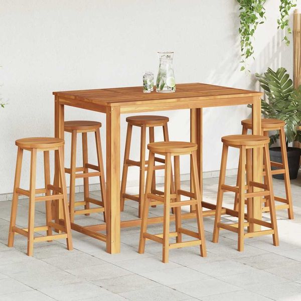 Barhocker 6 Stk. Massivholz Akazie [310287]