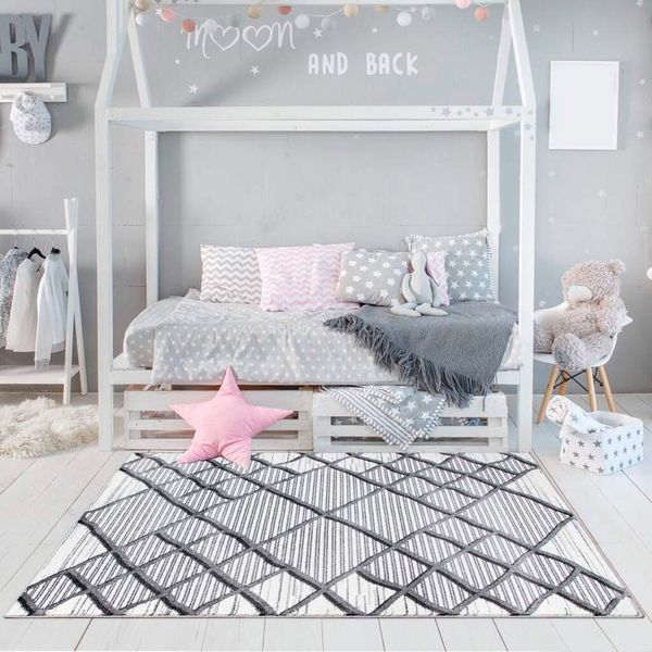 Carpet City Teppich YOUNG965, rechteckig, Höhe: 11 mm, Moderner Jugend- Kinder Teppich, ideal für Jugendzimmer