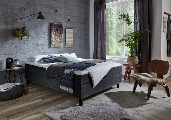 ATLANTIC home collection Boxbett Happy, ohne Kopfteil, mit Topper, wahlweise mit oder ohne Bettwaren