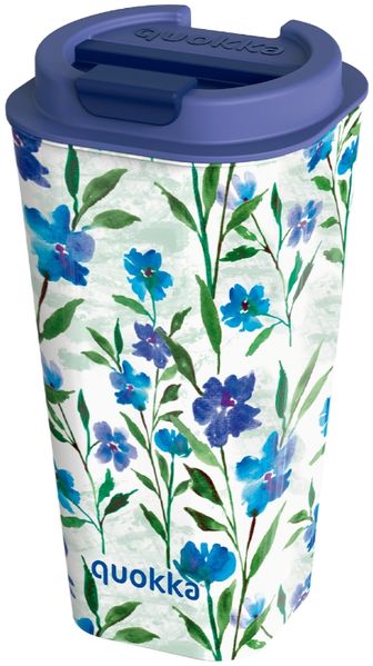 Isolierbecher Wiederverwendbarer Trinkbecher Doppelwandiger Thermobecher 450 ml Ditsy Bloom