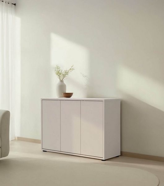 mokebo Sideboard Die Horizontale, Wohnzimmerschrank, Kommode, Beistellschrank, Anrichte in kaschmir