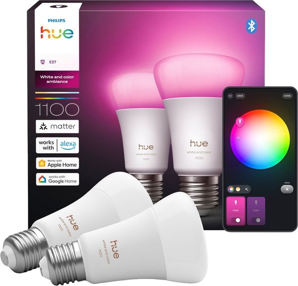 Philips Hue White & Cool Ambiente E27 2er Pack 75W