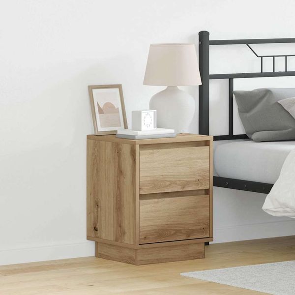 vidaXL Nachttisch 2 pcs Artisan-Eiche 39 x 34,5 x 50 cm Holzwerkstoff 869625